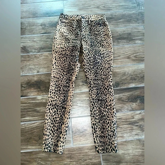 Good American Good Waist Leopard Print Jeans - Picture 1 of 3